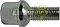 BIRLO RUEDA CROMADO PLACACERO VW CARIBE, GOLF, JETTA 12x1.50 mm X 23.5 mm (02-050)