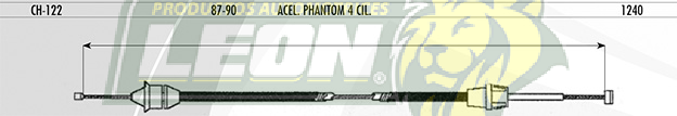 CHICOTE ACEL. PHANTOM 4 Cil. 87-90