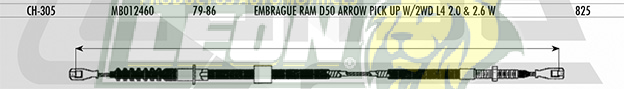 CHICOTE EMBR. RAM D-150 PK-UP