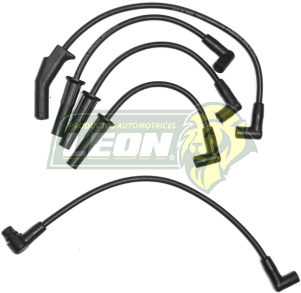 JUEGO DE CABLE BUJIA FORD TOPAZ, GHIA F.I. M.140 4 Cil. 86-94 2.3L 8mm