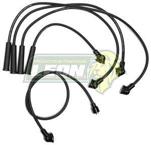 JUEGO DE CABLE BUJIA TOYOTA AUTO Y CMTA. 20R, 22R C/CABLE DE BOBINA LGO. 4 Cil.