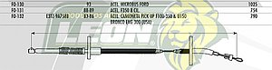 CHICOTE ACEL. F-350 8 Cil. 88-89
