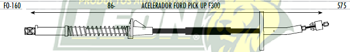 CHICOTE ACEL. FORD PK-UP F-300