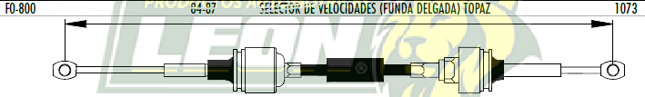 CHICOTE CAJA VEL. TOPAZ 84-87