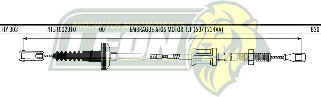 CHICOTE EMBR. HYUNDAI ATOS 2000 (4151002010)