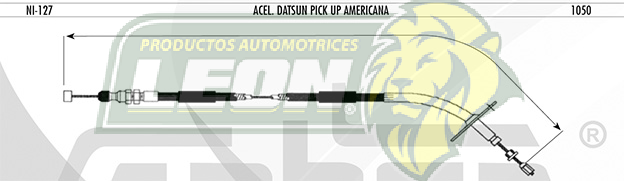 CHICOTE ACEL. DATSUN PK-UP U.S.A.
