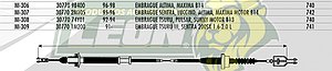 CHICOTE EMBR. NISSAN TSURU III LARGO, SENTRA 200SX 1.6-2.0L 91-