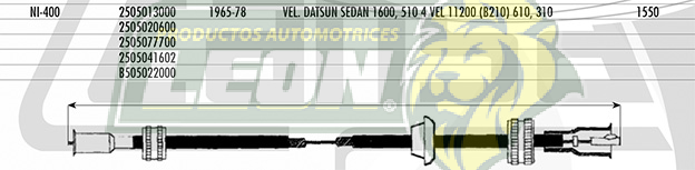 CHICOTE VEL. DATSUN SEDAN 66-78