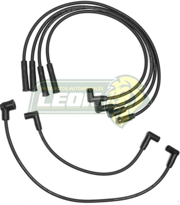 JUEGO DE CABLE BUJIA FORD RANGER 77-88, CMTA. M.122, 140 83-88, MUSTANG M.146 77-93 2.3L.