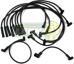 JUEGO DE CABLE BUJIA FORD AUTOS Y PK-UP AMERICANOS V8 M.255, 302, 351, 400 (DOS CABLES DE BOBINA) ENC. ELEC. 77-84