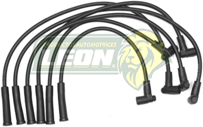 JUEGO DE CABLE BUJIA G.M. CHEVELLE, CHEVY NOVA, CONCOURS, MALIBU 76-81, C-10, C-15 6 Cil. M.250, 292 ENC.ELEC. 8mm
