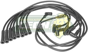 JUEGO DE CABLE BUJIA G.M. IMPALA, CAPRICE, MALIBU, RALLY, MONTECARLO 76-94, MICRO M.350 8 Cil. ELECT. “RECTO” 8mm