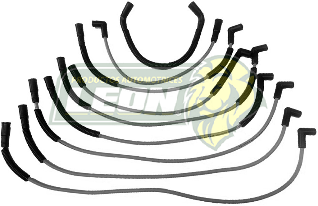 JUEGO DE CABLE BUJIA G.M. CMTAS. VORTEC 5.0, 5.7L V8 96-98 8mm