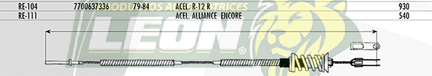 CHICOTE ACEL. R12 R 79-84