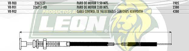 CHICOTE PARO DE MOTOR 2.00m