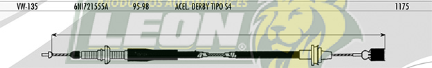 CHICOTE ACEL. DERBY TIPO S4 84-95
