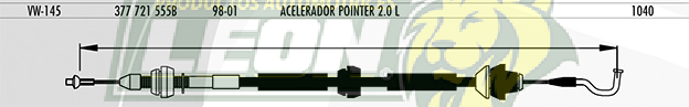 CHICOTE ACEL. POINTER 2.0L