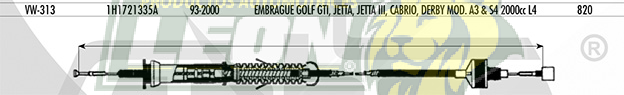 CHICOTE EMBR. GOLF, JETTA A3