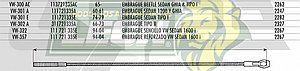 CHICOTE EMBR. VW SEDAN 1600 F.I. REFORZADO 94Æ