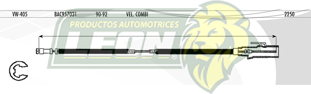 CHICOTE VEL. COMBI 90-92 CAHSA