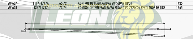 CHICOTE F.M. VW SEDAN TIPO I 65-72