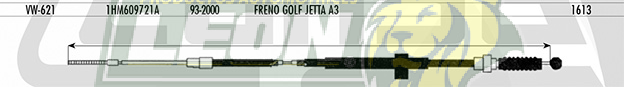 CHICOTE F.M. GOLF 2.0L 1993, JETTA A3 2.0L 94/00  (1HM609721A)
