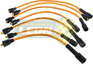 JUEGO CABLE BUJIA DODGE DART, DUSTER, VALIANT, VOLARE Å1981, D100, 150, 300, 350 Å1992 6C. M.225 ENC. CONV. Y ELEC.