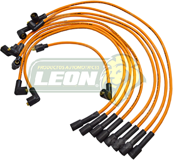 JUEGO CABLE BUJIA FORD F-100, 350, 250, 350 Å1991, FALCON, FAIRMONT, GALAXIE, GRAND MARQUIS, MAVERICK, MUSTANG Å1984 V8 M.289, 302, 351, F-600 Å1991 M.351, 355 ENC. CONV.