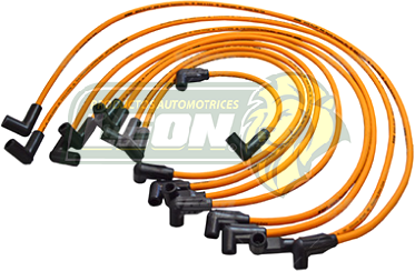 JUEGO CABLE BUJIA G.M. SUBURBAN, SILVERADO, PK-UP, MICROBUS F.I. 9 CABLES V8 M.350 TBI 92-98 ENC. ELEC.