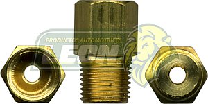 CONEXION ABOC. INVERTIDO 45° CONECTOR MACHO (48W) ØE DE TUBO: 5/16 R. DE TUBO: 1/8