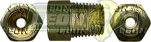 CONEXION DOBLE COMPRESION PARA SISTEMA DE LUBRICACION INDUSTRIAL (TIPO1) TUERCA MACHO/TUBO CONECTOR MACHO ØE DE TUBO: 3/16 R. DE TUBO: 1/8