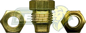 CONEXION DOBLE COMPRESION PARA SISTEMA DE LUBRICACION INDUSTRIAL (TIPO1) TUERCA MACHO/TUBO TUERCA ØE DE TUBO: 3/16
