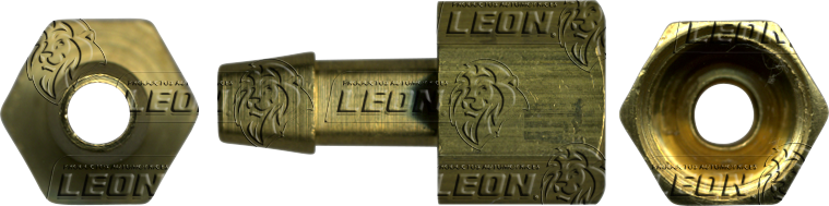 CONEXION COPLE PARA MANGUERA BAJA PRESION ADAPTADOR MANGUERA TUBO HEMBRA ABOC. INVERTIDO 45° ØI DE MANG.: 1/4 R. DE TUBO: 5/16