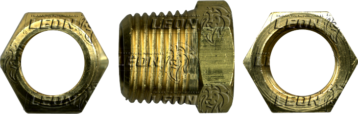 CONEXION ROSCA DE TUBO REDUCCION BUSHING (110B) R. MACHO: 3/8 R. HEMBRA: 1/8