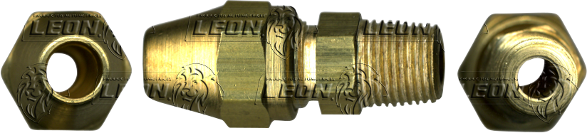 CONEXION FRENO DE AIRE CONECTOR MACHO (468F) ØE DE TUBO: 3/8 R. DE TUBO: 1/8