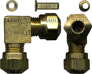 CONEXION FRENOS DE AIRE PARA TUBO DE NAILON CODO UNION (4465F) ØE DE TUBO: 1/4