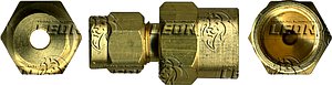 CONEXION COMPRESION CONECTOR HEMBRA (66F) ØE DE TUBO: 5/16 R. DE TUBO: 1/4