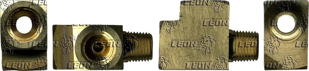 CONEXION ABOC. INVERTIDO 45° TE TERMINAL LATERAL ØE DE TUBO: 3/16 R. DE TUBO: 1/8