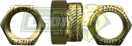 CONEXION PARA TUBERIA POLY-V TUERCA ØE DE TUBO: 1/4 R. RECTA V-1: 3/8-24H (mínimo 50 pzas.)