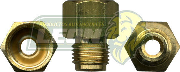 CONEXION TUERCA HIBROVAC R. EXT.: 7/16-24H. TUBO DE 1/4 ENTRA CONEX-034 R. INT.: 1/2-20H. TUBO DE 5/16 USA CONEX-041