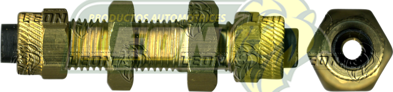 CONEXION PARA TUBERIA POLY-V UNION "BULKHEAD" ØE DE TUBO: 1/4 R. RECTA V-1: 3/8-24H