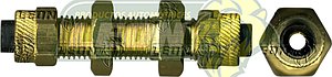 CONEXION PARA TUBERIA POLY-V UNION "BULKHEAD" ØE DE TUBO: 1/4 R. RECTA V-1: 3/8-24H