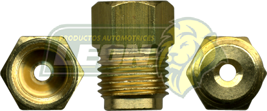 CONEXION TUERCA HIBROVAC R. EXT.: 1/2-20H. TUBO DE 5/16 ENTRA CONEX-041 R. INT.: 3/8-24H. TUBO DE 3/16 USA CONEX-033