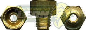 CONEXION TUERCA HIBROVAC R. EXT.: 1/2-20H. TUBO DE 5/16 ENTRA CONEX-041 R. INT.: 5/8-18H. TUBO DE 3/8 USA CONEX-108