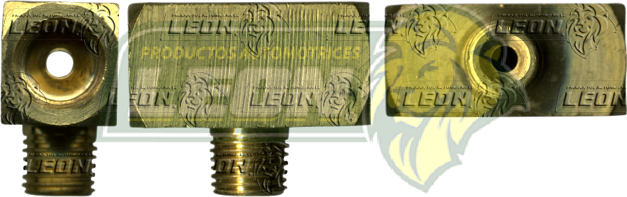 CONEXION TE CON ABOC INVERTIDO LOS TRES LADOS A) 10x1.0 mm B) 3/8-24H