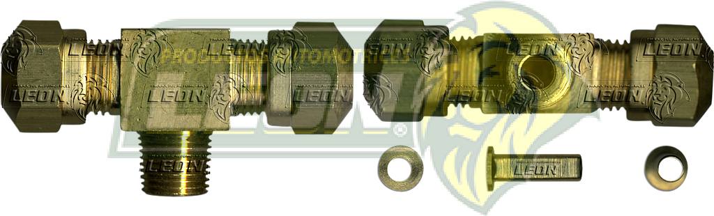 CONEXION FRENOS DE AIRE PARA TUBO DE NAILON TE TERMINALAL CENTRO (4472F) ØE DE TUBO: 1/4 R. DE TUBO: 1/8