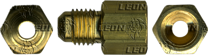 CONEXION ABOC. 45° SAE CONECTOR HEMBRA (46F) ØE DE TUBO: 1/4 R. DE TUBO: 3/8