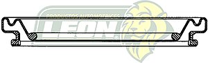 CUBREPOLVO P/PISTON CALIPER  ØE: 2.960”, ØI: 1.950”, TIPO: