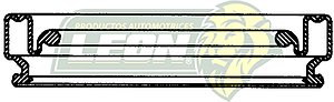 CUBREPOLVO P/PISTON CALIPER  ØE: 2.280”, ØI: 1.510”, TIPO: