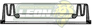 CUBREPOLVO P/PISTON CALIPER  ØE: 2.510”, ØI: 1.510”, TIPO: